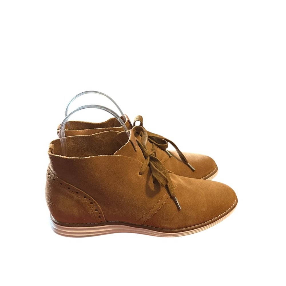 Cole Haan Suede GrandOS Chukka Ankle Boots Women’s Size 6.5 Brown Preppy Fall - Picture 2 of 11